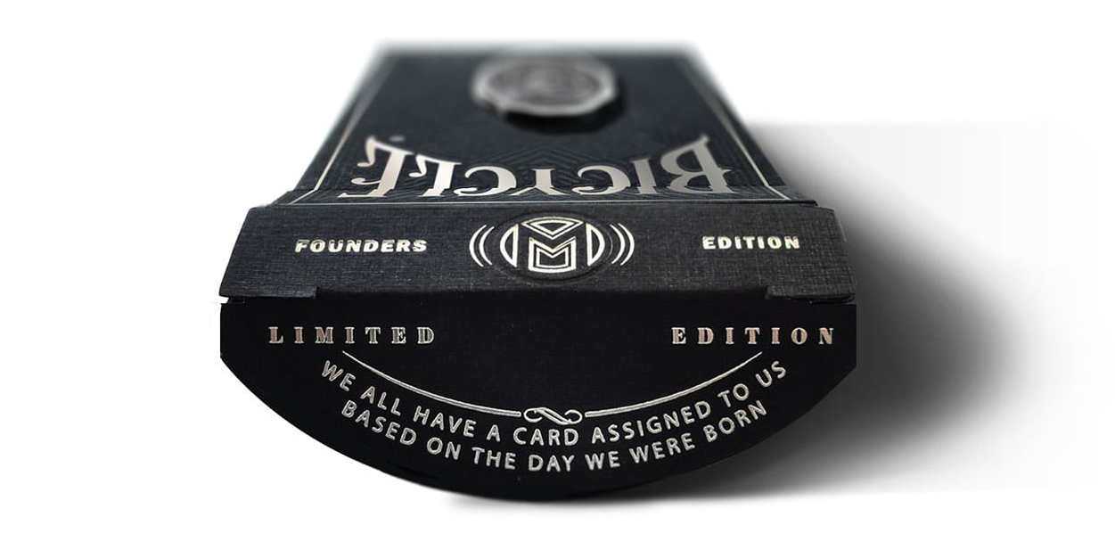 limited edition typographic playing cards